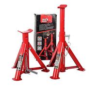 TC TECHNIC 2pcs 2 Ton Béquille À Cric Pliant Métal Réglable Hauteur Jack Stand Outil De Réparation pour Levage Voiture