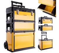 TC TECHNIC Chariot à outils pour l'atelier 3 segments distincts Coffre à outils 72cm grand