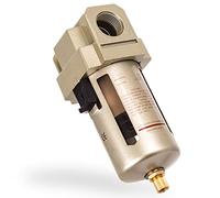 TC TECHNIC Filtre à Air Pression de Service Maximale 10 Bars Empêche Rouille Débit d'Air Maximal 4000 l/min Taille du Filetage 3/4" (~24 mm) Purge d'Eau Manuelle