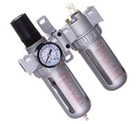 TC TECHNIC Filtre à Air Réducteur Huileur Lubrificateur Pression de Service Maximale 10 Bars Empêche Rouille Débit d'Air Maximal 4000 l/min Taille du Filetage 1/2" (~19 mm) Vidange d'Eau Manuelle