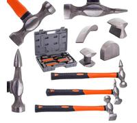 TC TECHNIC Kit de débosselage professionnel avec marteau, enclume, outils de débosselage