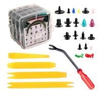 TC TECHNIC Kit d'installation de sellerie voiture clips de rembourrage 680pcs + 5x leviers de montage