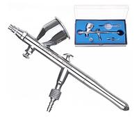 TC TECHNIC - Kit Pistolet aérographe - Machine aérographe - Buse de 0,3 mm - Double Action - Godet supérieur de 7 cm3 - Comprend Un Ensemble d'accessoires avec Pipette ENGDA BD-320