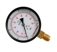 TC TECHNIC Manomètre Jauge de pression hydraulique 100mm 0-6 BAR / 90 PSI 1/2"