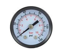 TC TECHNIC Manomètre Jauge de pression hydraulique 40mm 0-10 BAR / 150 PSI 1/8"