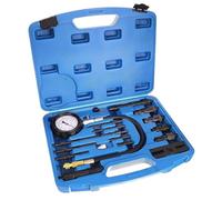 TC TECHNIC Manomètre - Pressure Gauge G1011 - Compression - Moteur DIESEL - Kit d'ensemble - 17 pièces - Pression maximale 70 bar - Longeur de Tuyau 450 mm - Valise