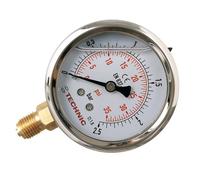 TC TECHNIC Manomètre rempli de glycérine à cadran de 63mm 0-2,5bar 1/4