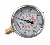 TC Technic Manomètre rempli de glycérine à cadran de 63mm 0-300 Bar 1/4"