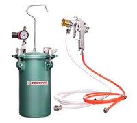 TC TECHNIC Pistolet à Peinture 4,5 L Réservoir de Peinture Récipient sous Pression Pistolet pulvérisateur 2,5 mm buse