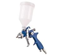 TC TECHNIC Pistolet à Peinture Pistolet de pulvérisation 600ml HVLP Blue 2.5 mm Buse