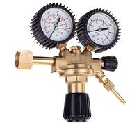 TC TECHNIC Réducteur de Pression d'Air pour Azote, Régulateur de Gaz de Dioxyde de Carbone Adapté pour le Soudage Mig Mag Tig 2 Manomètres Débit de Soupape de Sécurité 30 m3/h Pression 200bar