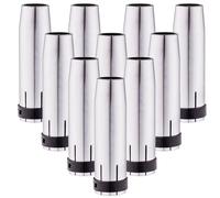 TC TECHNIC - Set de Buses de Soudage MB - Accessoires pour Poste a Souder, 10x Buse de Gaz MB pour MIG/MAG - SGA - Fabrication en Laiton et Cuivre avec Revêtement Nickelé - Cône 36KD