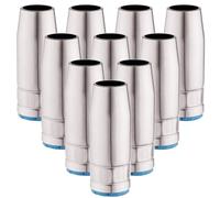 TC TECHNIC - Set de Buses de Soudage MB - Accessoires pour Poste a Souder, 10x Buse de Gaz MB pour MIG/MAG - SGA - Fabrication en Laiton et Cuivre avec Revêtement Nickelé - Cône 25AK