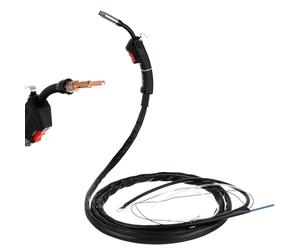 TC TECHNIC - Torche de Soudage MIG MAG - Compatible avec Einhell, avec Telwin et Autres - Pointe de Contact en Cuivre - Pointe de Contact 0.8 mm - Longueur Totale 3,5m - Longueur Utile 3m