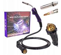 TC TECHNIC - Torche de soudage MIG/MAG, pistolet de soudage à l'arc - Kit d'accessoires complet, montage universel, longueur totale 5 m, raccord EURO - Poignée avec articulation pivotante
