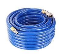 TC TECHNIC Tuyau à Air Comprimé PVC 10mm Tuyau en Spirale Flexible Compresseur D'Air 15m