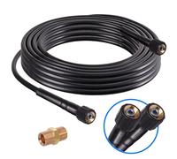 TC TECHNIC Tuyau d'Extension pour Nettoyeur Haute Pression - Tuyau de Rechange de 20 m - 150 Bar - Compatible avec Karcher Filetage M22x1.5 - Raccord de Tuyau et Embout Inclus