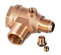 TC TECHNIC Valve anti-retour 3/4" ŕ 1/2" compresseur d'air filetage mâle Valve anti-retour en laiton