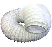 TC Tuyau Souple en PVC 100 mm - 10,2 cm - Tuyau Air Flexible Conduit Universel pour Hotte Aspirante, Sèche-linge, Hotte de Cuisine, Climatiseur 3 m de Long