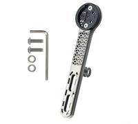 TC4 GR5 Support d'ordinateur de vélo en alliage imprimé 3D pour vélo de route, structure creuse ultra légère conçue pour la rigidité et la compatibilité des appareils de 2,5 pouces (type B)