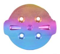 Tc4 Ti Adaptateur de support d'ordinateur de vélo en alliage pour modèles Bryton S810 S550 S650 Léger Remplacement avec vis Argenté (Coloré)