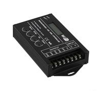 TC421 Contrôleur d'affichage LED 5 canaux programmable CC 12-24 V pour bande lumineuse RGBW en alliage d'aluminium avec contrôle logiciel