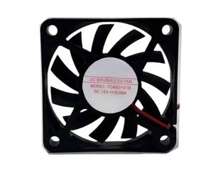 TC60D101B 60MM DC12V 0.09A 2-Wire Cooling Fan for Electronics and DIY Projects