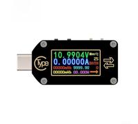 TC66 - Compteur de tension et de courant USB-C avec mesure à 6 chiffres de haute précision, plage de capacité de 30 V 5 A, écran LCD de 0,96", détection de protocole PD/QC2.0/3.0/AFC/FCP/SCP pour un