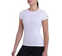 TCA Atomic T-Shirt Quickdry Manches Courtes Tee-Shirt Sport Running & Fitness pour Femme - Blanc, L