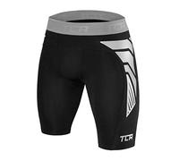 TCA Carbon Force Short Thermique Couche de Base de Compression pour Garçon - Noir/Gris, M Garçon (8 à 10 Ans)