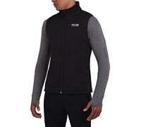 TCA Coupe-Vent de Course et Vélo Très Léger pour Homme avec Poches Zippées - Noir, XL