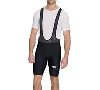 TCA Cuissard Vélo À Bretelles Homme Rembourré - Cuissard Cyclisme avec Poches Latérales - Séchage Rapide Route, Gravel & VTT - Black Stealth, XL