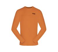 TCA Element T-Shirt de Sport & Running Manches Longues Col Haut Tee-Shirt pour Garcon - Orange, 10-12 Ans