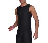 TCA Gilet de cyclisme pour homme Sous-vêtement technique sans manches léger et respirant - Coupe-vent, séchage rapide, coupe athlétique - Black Stealth, M