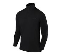 TCA Haut Running Homme Hiver - Vetement Sport Homme Manches Longues - Quickdry Fusion Pro avec Fermeture Éclair à Mi-Poitrine - Tenue pour Course à Pied et Jogging - Noir, M