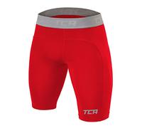 TCA Homme Pro Performance Collant de Compression Short pour Course - Rouge, XXL