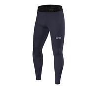TCA Homme Pro Performance Leggings Thermique Baselayer Pantalon - Gris Foncé, L