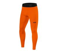 TCA Homme Pro Performance Leggings Thermique Baselayer Pantalon - Orange, M