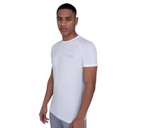 TCA Homme Stamina T-Shirt De Course Léger à Manches Courtes avec Poche Zippée - Blanc, S