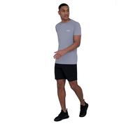 TCA Homme Stamina T-Shirt De Course Léger à Manches Courtes avec Poche Zippée - Gris Clair, XL