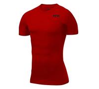 TCA HyperFusion sous T-Shirt Manches Courtes Couche de Base de Compression pour Homme - Rouge, XL