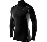 TCA HyperFusion sous T-Shirt Manches Longues Couche de Base de Compression pour Garçon - Noir/Gris Clair, L Garçon (10 à 12 Ans)