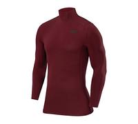 TCA Pro Performance T-Shirt de Compression Couche de Base Manches Longues pour Le Sport Tee-Shirt Thermique Garçon - Cabernet, L Garçon (10 à 12 Ans)
