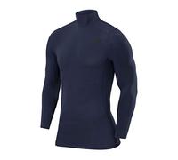 TCA Pro Performance T-Shirt de Compression Couche de Base Manches Longues pour Le Sport Tee-Shirt Thermique Garçon - Bleu Foncé, L Garçon (10 à 12 Ans)