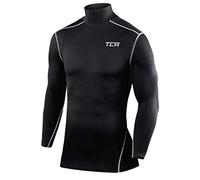 TCA Pro Performance T-Shirt de Compression Couche de Base Manches Longues pour Le Sport Tee-Shirt Thermique Garçon - Noir (Ancien), M Garçon (8 à 10 Ans)