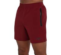 TCA Short Sport Homme Court - Short Homme Sport avec Poche Zipée - Bermuda de Running Léger Elite Tech Pas Cher - Vêtement en Polyester - Musculation - Fitness s - Marron Foncé, XXL