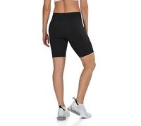 TCA Shorts de Yoga Taille Haute pour Femmes - Shorts de Cyclisme Ultra Doux avec Contrôle du Ventre et 2 Poches Latérales Ouvertes pour la Course, la Gym et l'Entraînement - Black Stealth, XS
