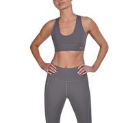 TCA Soutien-Gorge de Sport Racerback pour Femmes avec Coussinets Amovibles, sans Armature, Confort de Soutien Racer Back sans Couture - Brassière de Sport pour Yoga -Charcoal/Grey, M