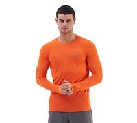 TCA Stamina T-Shirt Léger Sport & Running Tee-Shirt Manches Longues avec Poche Zippée pour Homme - Rouge, XL