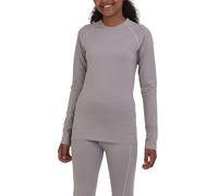 TCA SuperThermal Haut de Sport Couche de Base Performance T-Shirt à Manches Longues pour la Course ou la Musculation pour Fille - Gris Clair, M Fille (8 à 10 Ans)